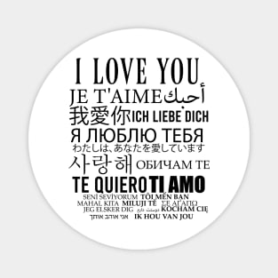 I love you in all languages Magnet